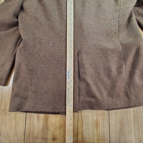 VTG Brooks Brothers Loro Piana Cashmere Blazer Mens 43R Brown Coarsehair Italy - Picture 7 of 13